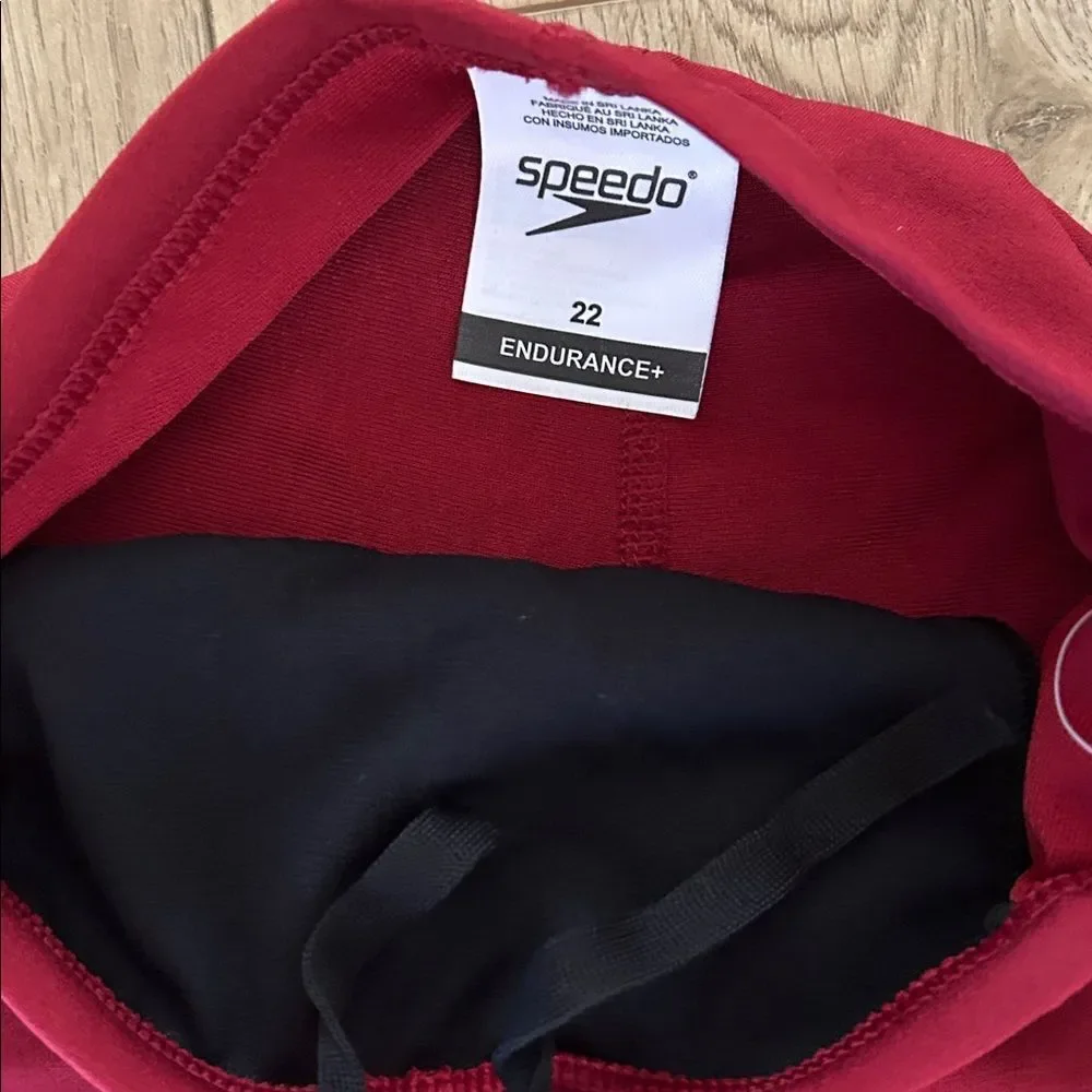 SPEEDO Solid Youth Boys Jammer Red, Size 22,  NWT